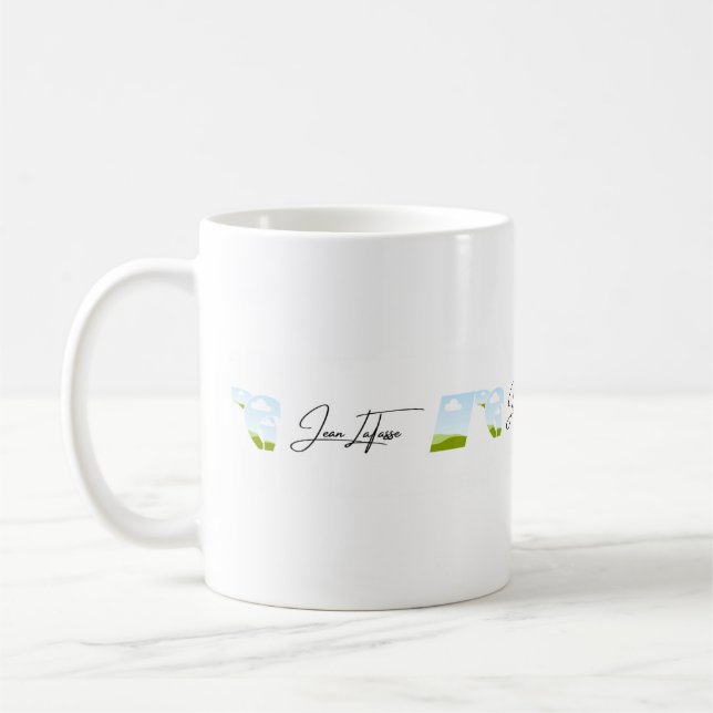 Jean LaTasse promotions mug (Left)