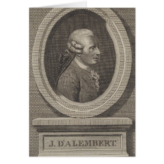 Jean le Rond d'Alembert Cards (Front)