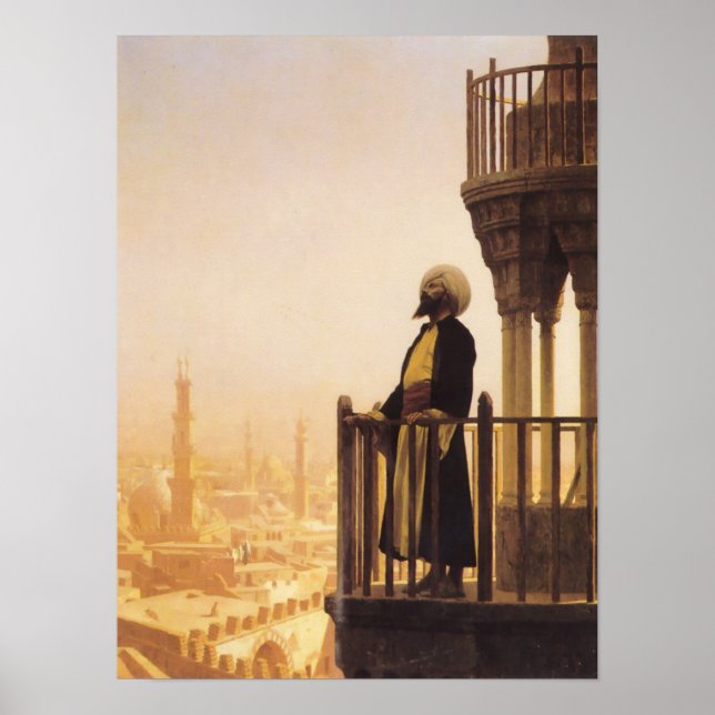 Jean Léon Gérôme - A Call to Prayer Islamic Art Poster (Front)