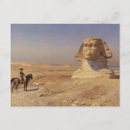 Jean_Leon Gerome_ Bonaparte Before the Sphinx Postcard