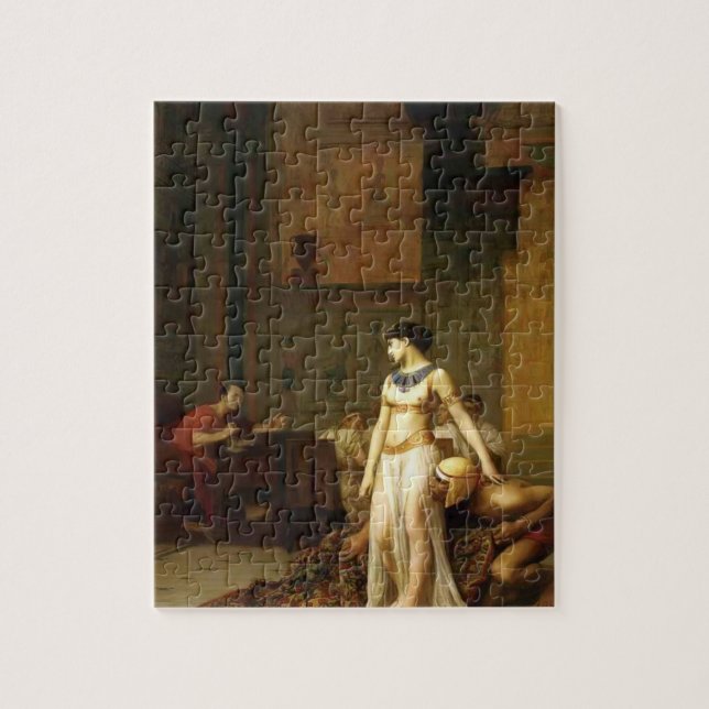 Jean-Leon Gerome- Cleopatra and Caesar Jigsaw Puzzle (Vertical)