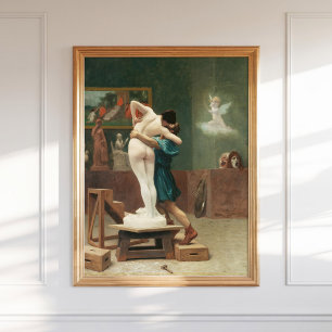 Jean-Leon Gerome Pygmalion and Galatea 1890 Art Poster
