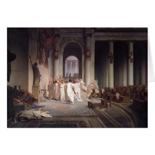Jean-Leon Gerome- The Death of Caesar Cards (Front Horizontal)
