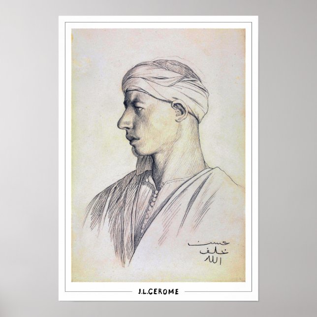 Jean-Léon Gérôme Zedign Art Poster #12 (Front)