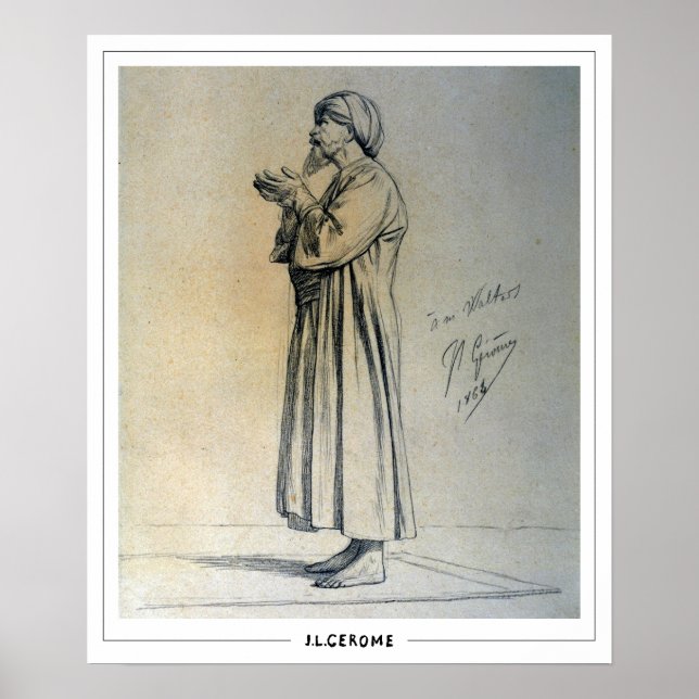 Jean-Léon Gérôme Zedign Art Poster #201 (Front)