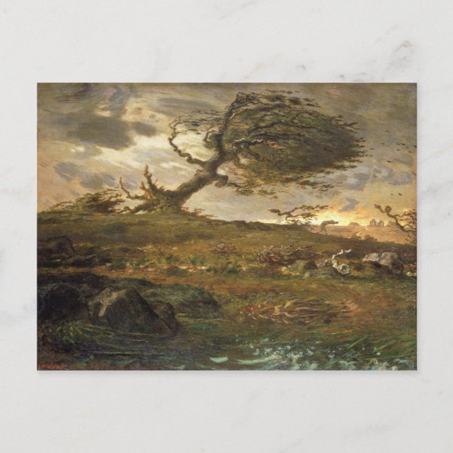 Jean Millet Painting Postcard (Front)