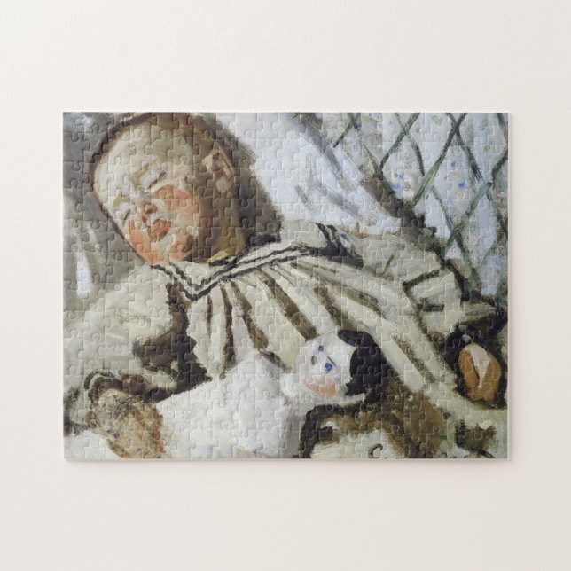 Jean Monet Asleep Monet Fine Art Jigsaw Puzzle (Horizontal)