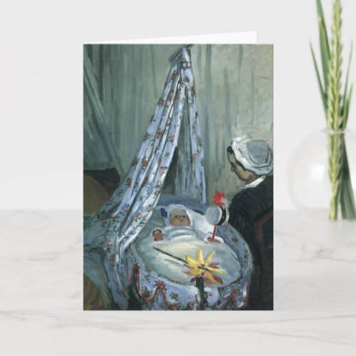 Jean Monet in His Cradle by Claude Monet Card