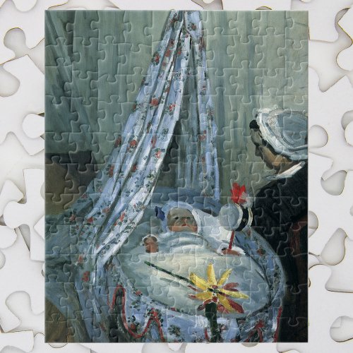 Jean Monet in His Cradle by Claude Monet Jigsaw Puzzle