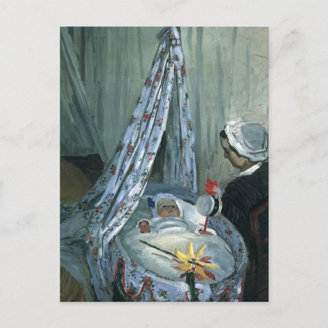 Jean Monet in His Cradle by Claude Monet Postcard (Front)