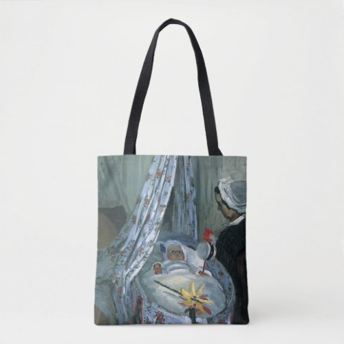 Jean Monet in His Cradle by Claude Monet Tote Bag