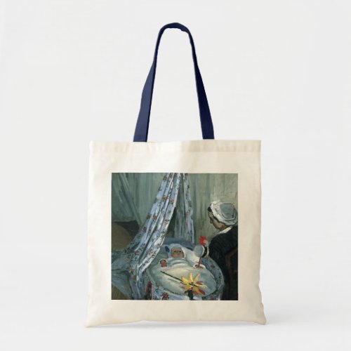 Jean Monet in His Cradle by Claude Monet Tote Bag