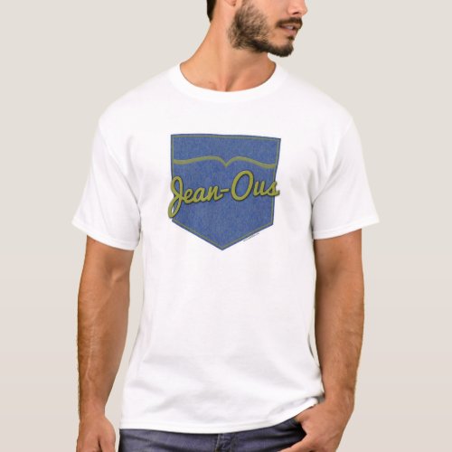 Jean_ous Genius Denim Jean Pocket Slogan T_Shirt