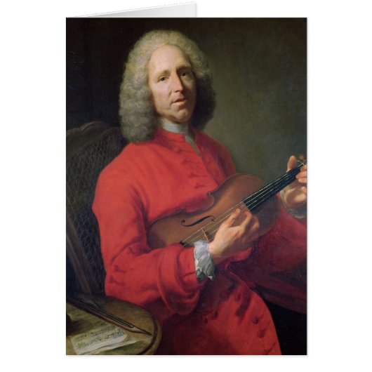 Jean-Philippe Rameau  with a Violin Cards (Front)