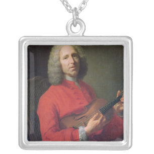 Jean-Philippe Rameau  with a Violin Silver Plated Necklace