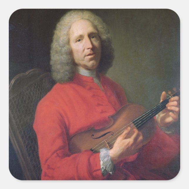 Jean-Philippe Rameau  with a Violin Square Sticker (Front)