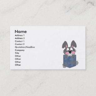 Jean Pocket Dust Bunny Business Card
