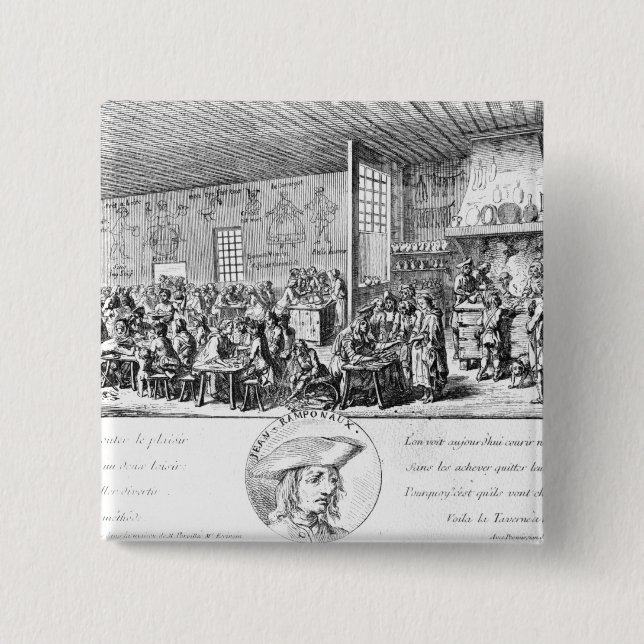 Jean Ramponneau's Tavern Button (Front)