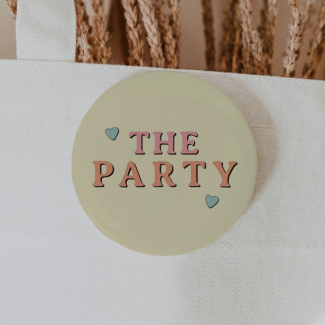 JEAN Retro 70's The Party Bachelorette Group Button (Creator Uploaded)