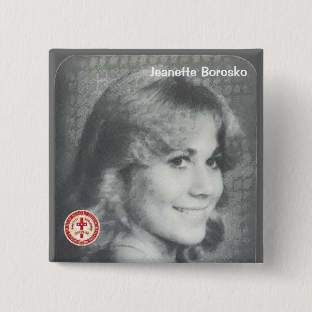 Jeanette Borosko Pinback Button (Front)
