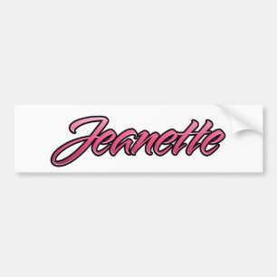 Jeanette faded pink Aufkleber Sticker