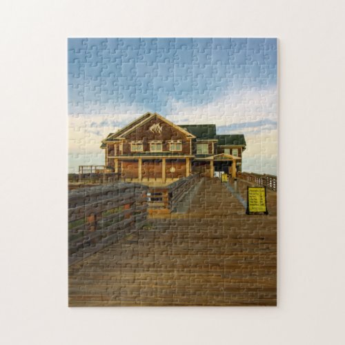 Jeanettes Pier Nags Head NC Jigsaw Puzzle