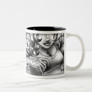 Jeanie, monochrome logo mug