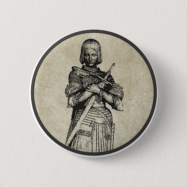 Jeanne d'Arc Button (Front)