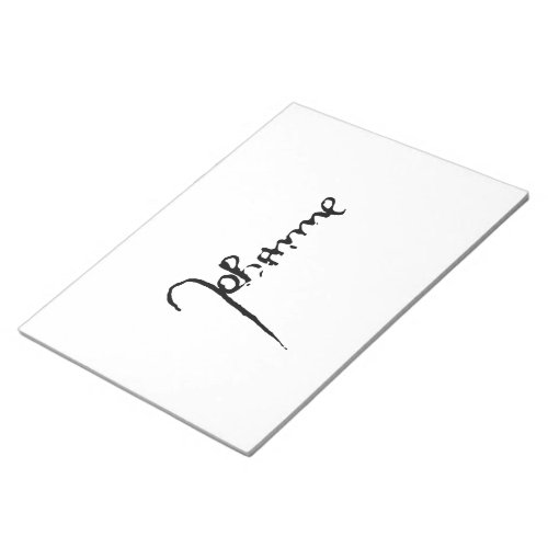 Jeanne dArc Saint Joan Heilige Johanna Signature Notepad