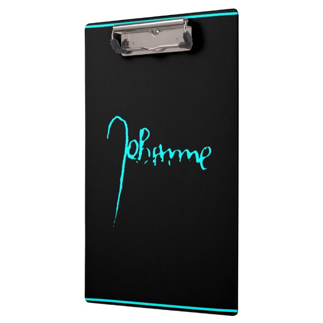 Jeanne d'Arc Saint Joan in heaven faith Signature Clipboard (Left)