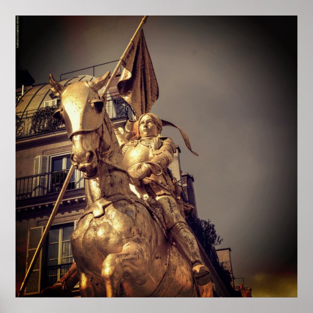 Jeanne d'Arc Saint Joan – Paris – Emmanuel Frémiet Poster (Front)