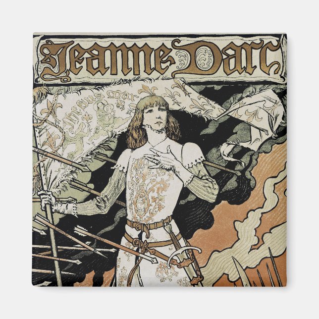 Jeanne d'Arc ~ Sarah Bernhardt Magnet (Front)