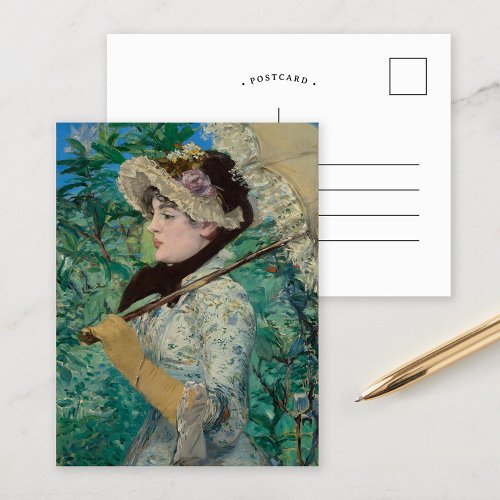 Jeanne  douard Manet Postcard