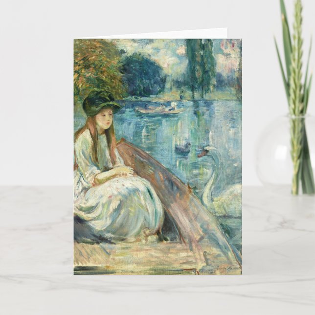 Jeanne Fourmanoir Sur le Lac | Berthe Morisot Card (Front)