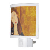 Jeanne Hebuterne portrait by Amedeo Modigliani Night Light (Left)