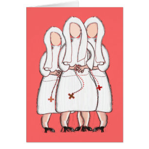 Jeanne Jugan Nun Art Cards-Blank Inside