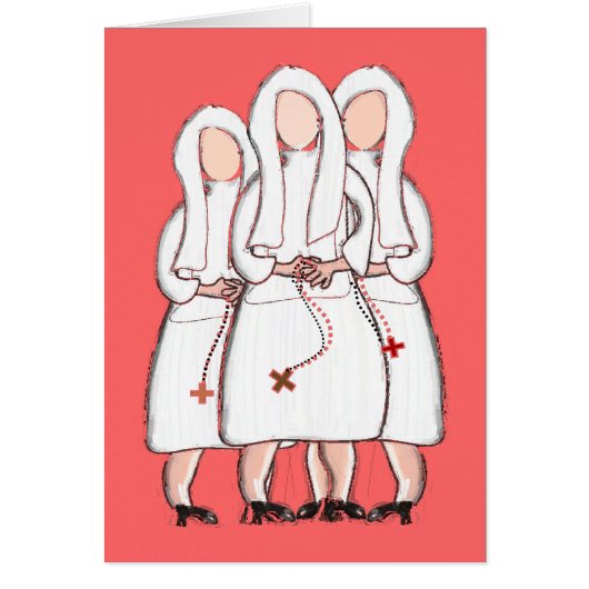 Jeanne Jugan Nun Art Cards-Blank Inside Cards (Front)