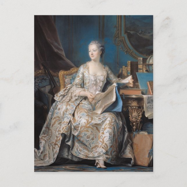 Jeanne Poisson  the Marquise de Pompadour, 1755 Postcard (Front)