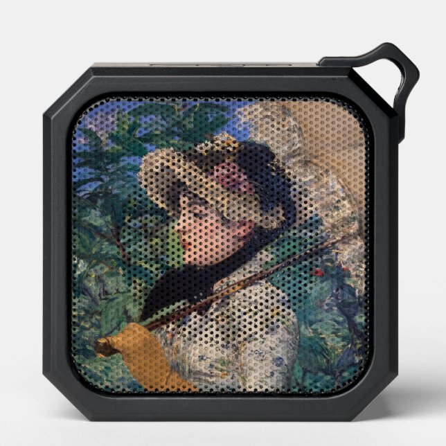 Jeanne (Spring)  By Édouard Manet Bluetooth Speaker (Front)