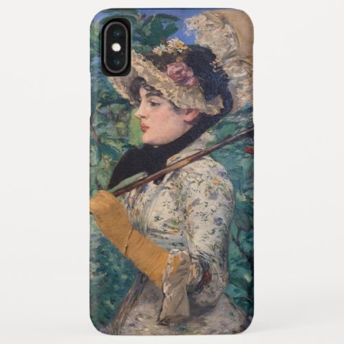 Jeanne Spring  By douard Manet iPhone XS Max Case
