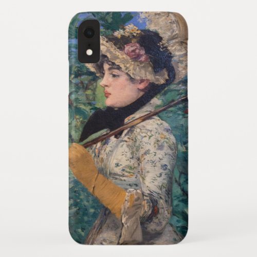 Jeanne Spring  By douard Manet iPhone XR Case