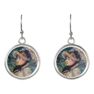 Jeanne (Spring) By Édouard Manet Earrings