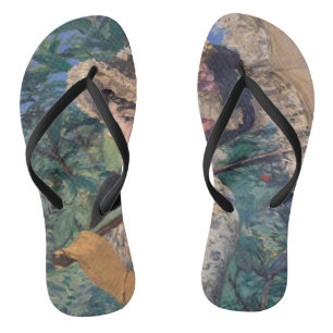 Jeanne (Spring)  By Édouard Manet Flip Flops