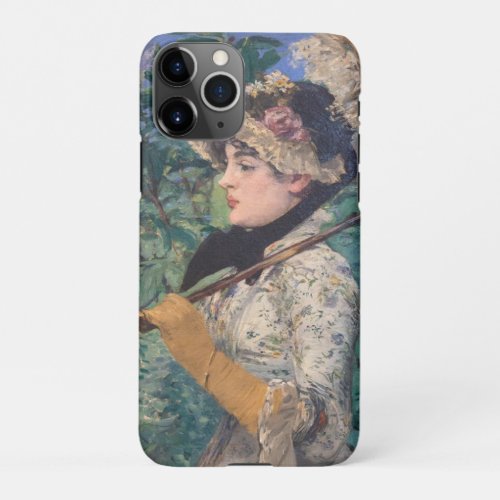 Jeanne Spring  By douard Manet iPhone 11Pro Case