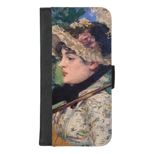 Jeanne Spring  By douard Manet iPhone 87 Plus Wallet Case