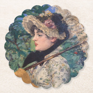 Jeanne (Spring) By Édouard Manet Paper Coaster