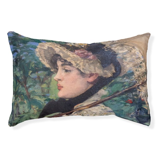 Jeanne (Spring)  By Édouard Manet Pet Bed (Front)