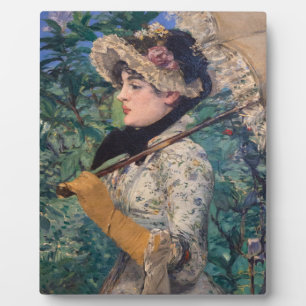 Jeanne (Spring)  By Édouard Manet Plaque