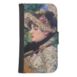 Jeanne (Spring) By Édouard Manet Galaxy S4 Wallet Case