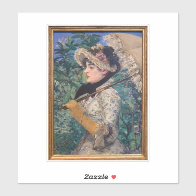 jeanne (Spring) By Édouard Manet Sticker (Sheet)